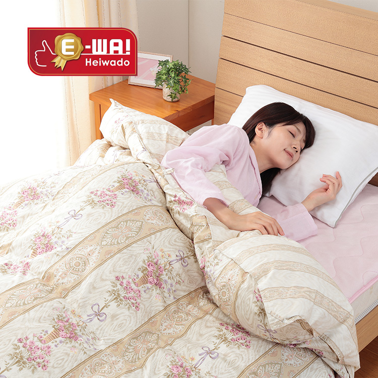 E-WA!ぐっすリッチ羽毛掛ふとん(二層キルト/イングランド産ダックダウン93%)